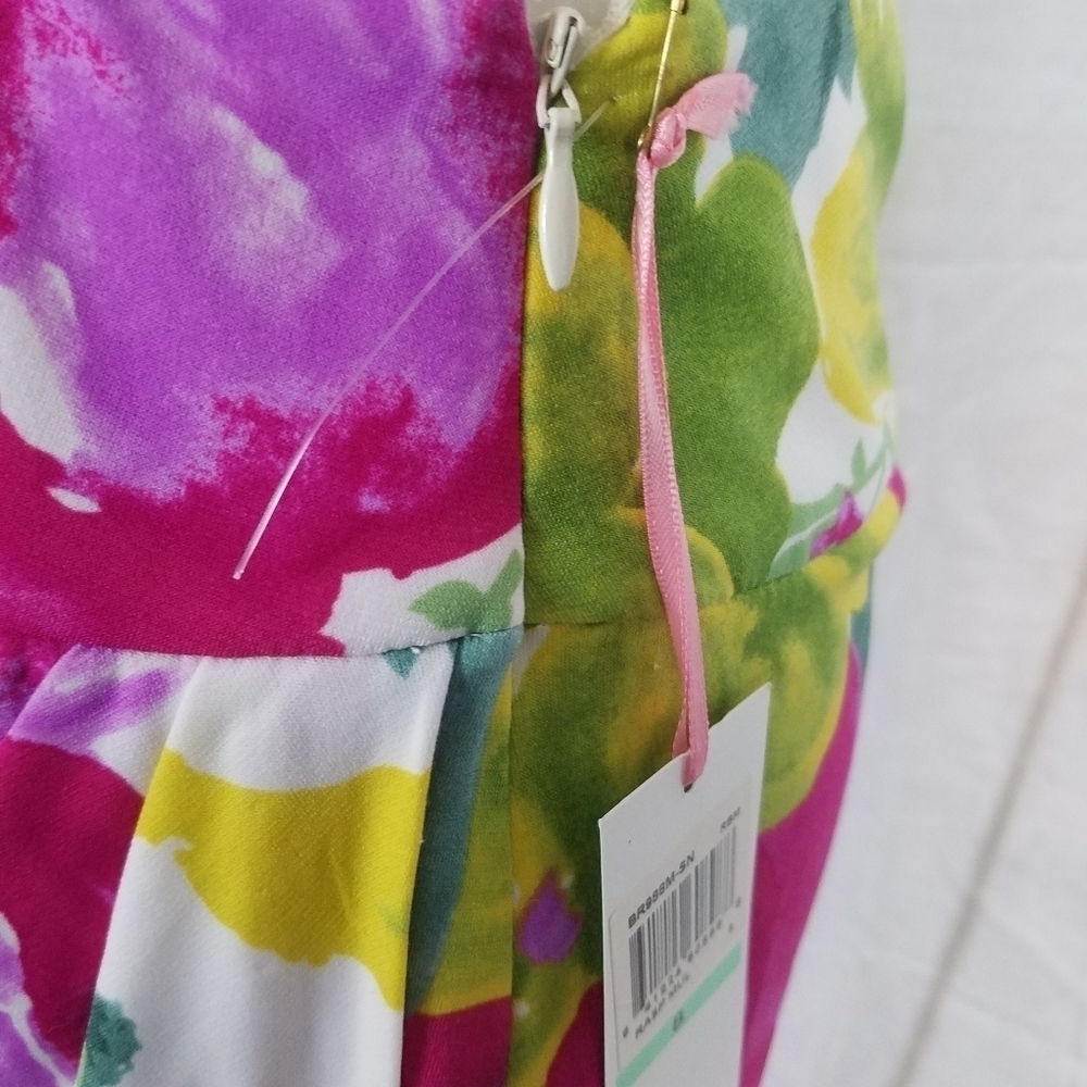 - Kelly & Diane floral faux wrap colorful skirt - Picture 10 of 13